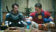 Freddie Stroma and John Cena in Peacemaker | Image via YouTube/DC